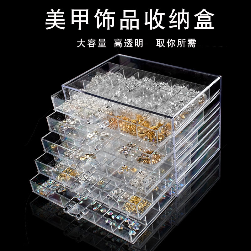 120 Grid Diamond Jewelry Nail Box