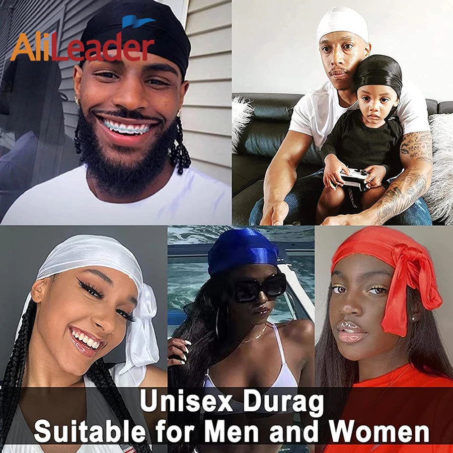 Satin Durag Turban Hat 1Pcs