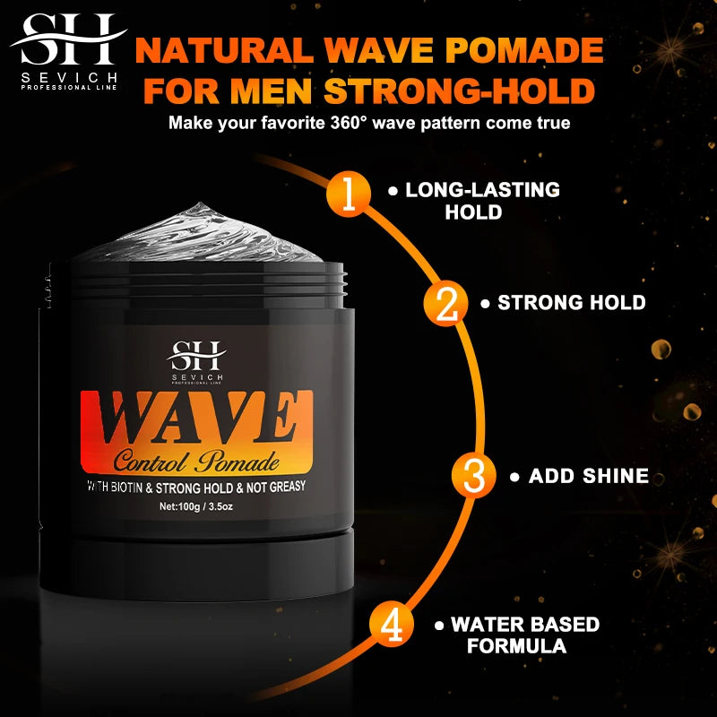 Wave Control Pomade for Men 360 Waves