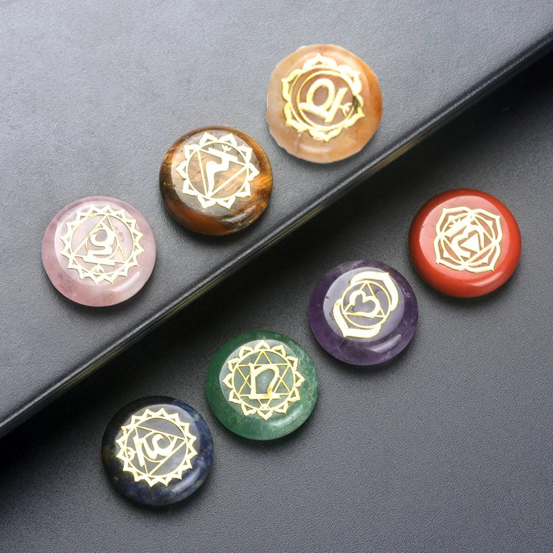 7Pcs MiniSeven Chakras Healing Stone