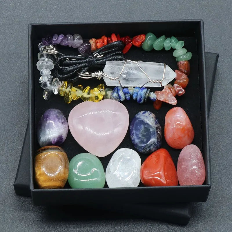 Chakra Yoga Reiki Healing Stone Set