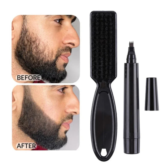 Men Beard Growth Pen Facial Hair  Styling Kit