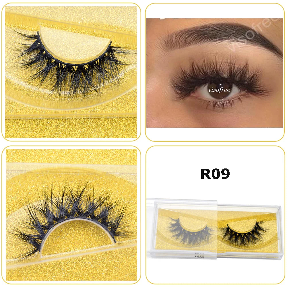 Mink Eyelashes Hand Made Crisscross 3D