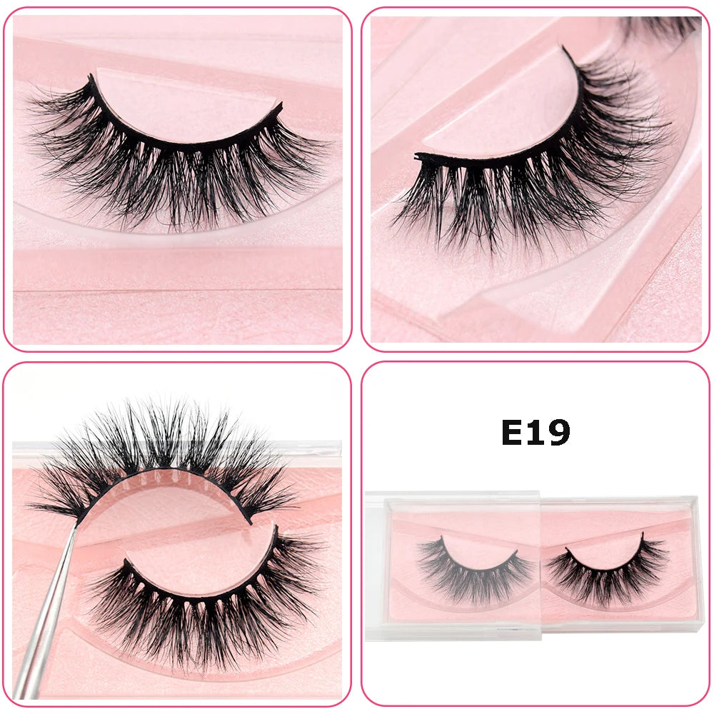 Mink Eyelashes Hand Made Crisscross 3D