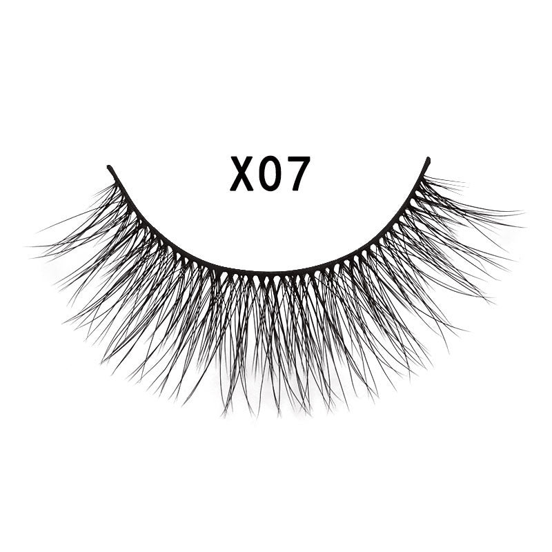 3D Mink Hair Natural Cross Eyelashes 3 Pairs