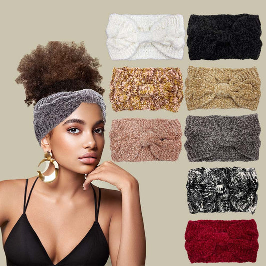 Twist Bow Knitted Hair Band