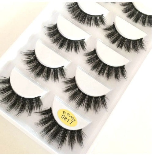 5Pairs 3D Thick Mink Eyelashes