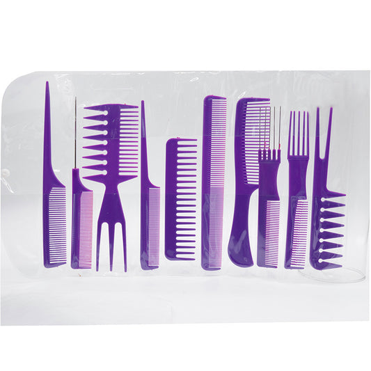 10Pc Hair Salon Comb Set