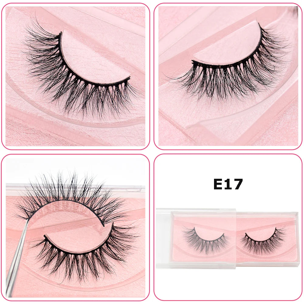 Mink Eyelashes Hand Made Crisscross 3D