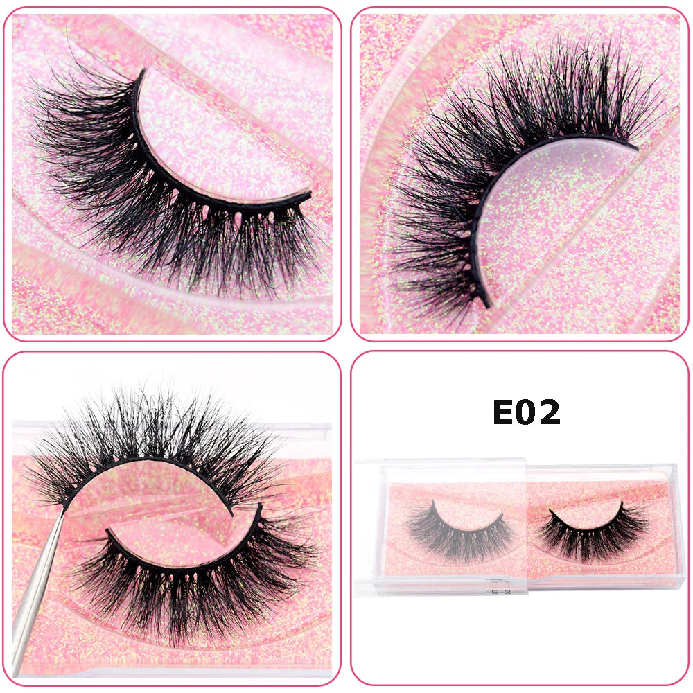 Mink Eyelashes Hand Made Crisscross 3D