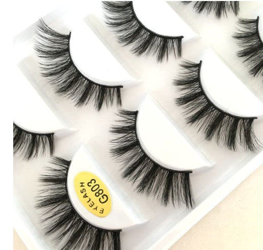 5Pairs 3D Thick Mink Eyelashes