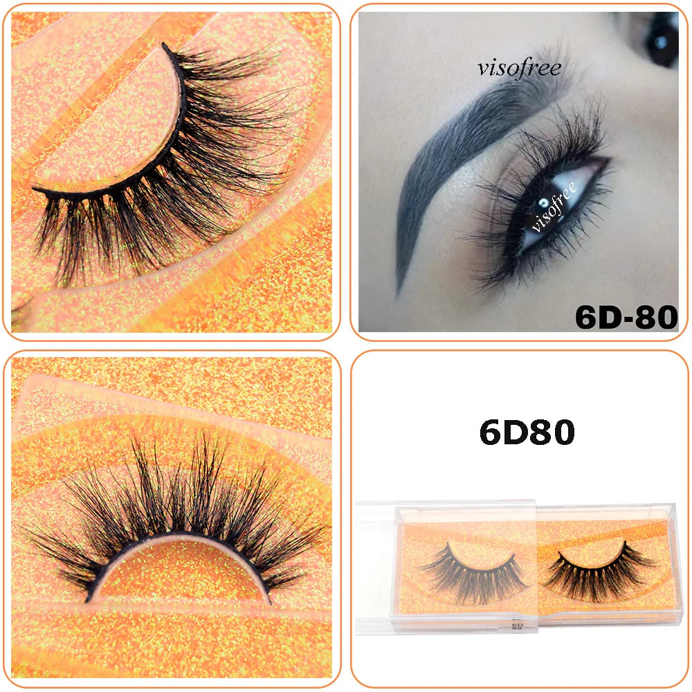 Mink Eyelashes Hand Made Crisscross 3D