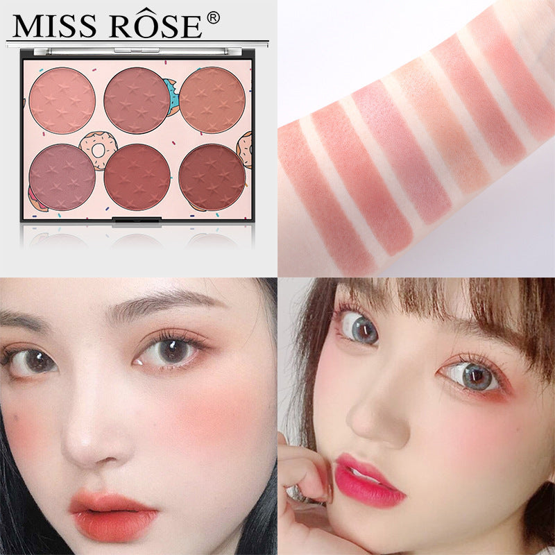 6 Color Blush Rouge Makeup