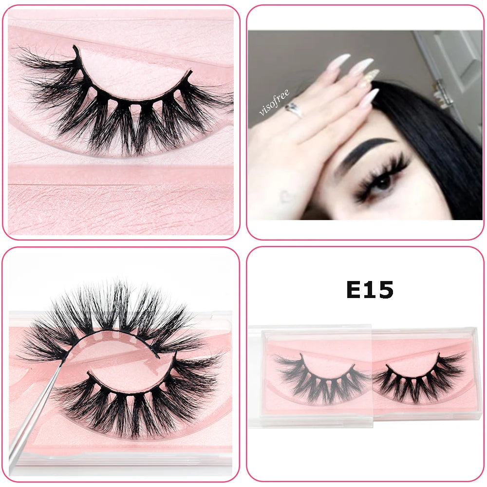 Mink Eyelashes Hand Made Crisscross 3D